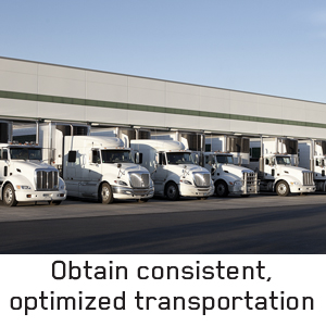 trucks-at-warehouse-with-words-obtain-consistent-optimized-transportation-written-below